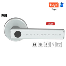 RAYKUBE M5 US Free Delivery Tuya BLE Smart Fingerprint Door Lock Electronic Lock with Password/Key/Card/Tuya APP Unlock